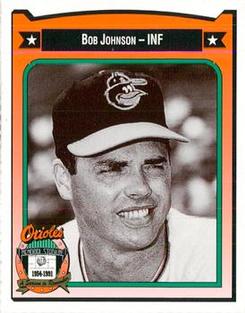 1991 Crown/Coca-Cola Baltimore Orioles #221 Bob Johnson Front