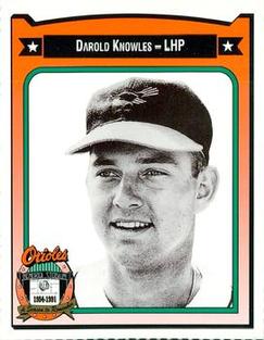 1991 Crown/Coca-Cola Baltimore Orioles #244 Darold Knowles Front