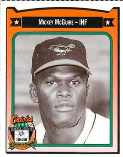 1991 Crown/Coca-Cola Baltimore Orioles #291 Mickey McGuire Front
