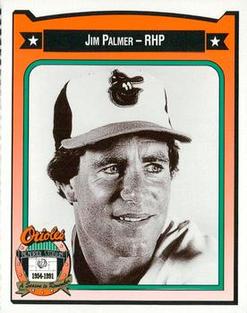 1991 Crown/Coca-Cola Baltimore Orioles #349 Jim Palmer Front