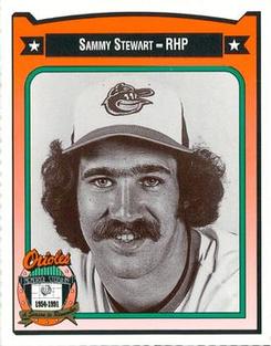 1991 Crown/Coca-Cola Baltimore Orioles #439 Sammy Stewart Front