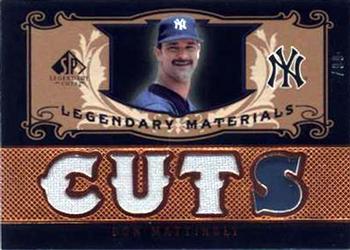 2007 SP Legendary Cuts - Legendary Materials #LM-DM1 Don Mattingly Front