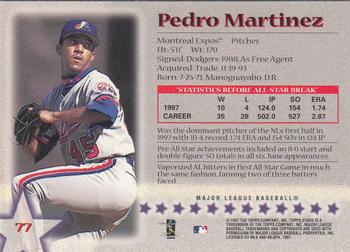 1997 Topps Stars #77 Pedro Martinez Back
