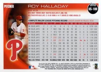 2010 Topps Update #US-100 Roy Halladay Back