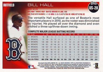 2010 Topps Update #US-28 Bill Hall Back