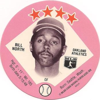 1978 Big T/Tastee-Freez Discs #13 Bill North Front