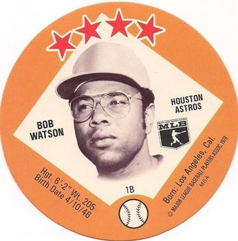 1978 Big T/Tastee-Freez Discs #18 Bob Watson Front