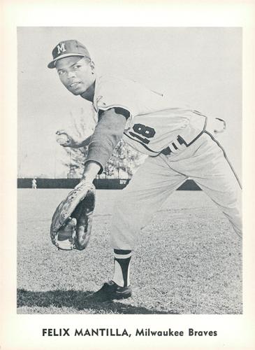 1960 Jay Publishing Milwaukee Braves Set B #NNO Felix Mantilla Front