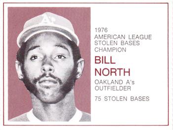 1976 Greyhound Heroes of Base Paths #NNO Bill North Front