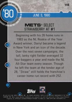 2015 Topps - Baseball History #11B Darryl Strawberry Back