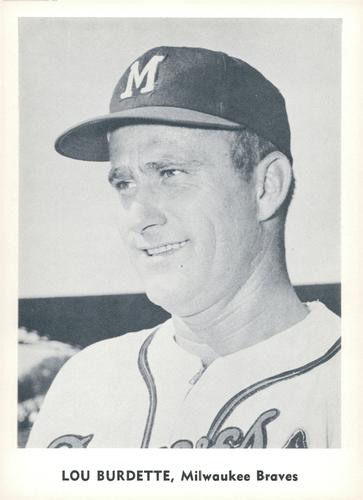 1959 Jay Publishing Milwaukee Braves Set D #NNO Lew Burdette Front