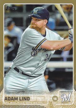 2015 Topps - Gold #455 Adam Lind Front