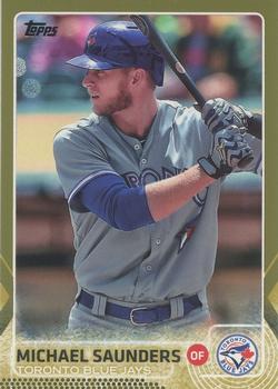 2015 Topps - Gold #424 Michael Saunders Front
