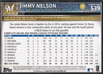 2015 Topps - Framed #539 Jimmy Nelson Back