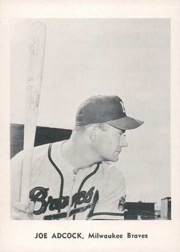 1961 Jay Publishing Milwaukee Braves Set C #NNO Joe Adcock Front
