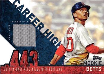 2015 Topps - Career High Relics (Series One) #CRH-MB Mookie Betts Front