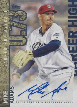 2015 Topps - Career High Autographs (Series One) #CH-MA Mike Adams Front