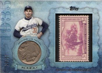 2015 Topps - Birth Year Coin and Stamp Nickel #CS-12 Sandy Koufax Front