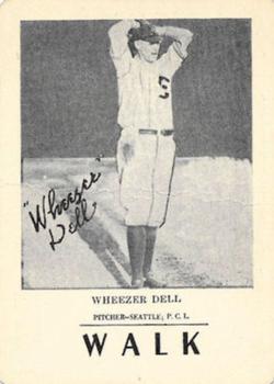 1924 WG7   Walter Mails Card Game #NNO Wheezer Dell Front
