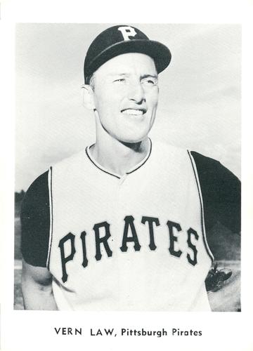 1960 Jay Publishing Pittsburgh Pirates Set B #NNO Vern Law Front