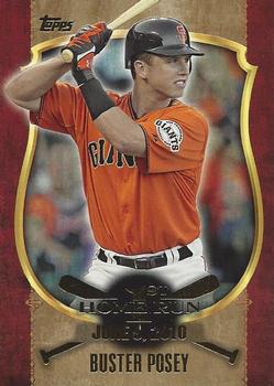 2015 Topps - First Home Run Gold (Series One) #FHR-18 Buster Posey Front