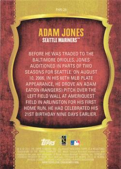 2015 Topps - First Home Run Gold (Series One) #FHR-26 Adam Jones Back