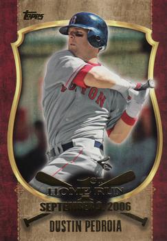 2015 Topps - First Home Run Gold (Series One) #FHR-39 Dustin Pedroia Front