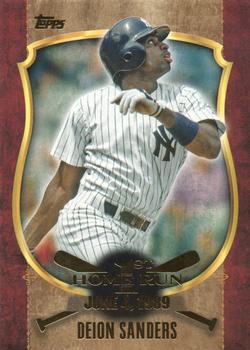 2015 Topps - First Home Run Gold (Series One) #FHR-40 Deion Sanders Front