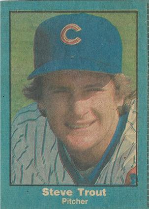 1984 Chicago Tribune Chicago Cubs #NNO Steve Trout Front
