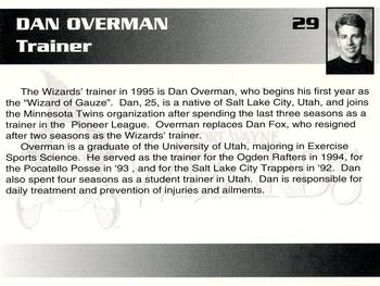 1995 Fort Wayne Wizards #29 Dan Overman Back