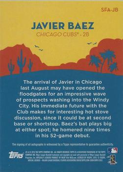 2015 Topps - Spring Fever Autographs #SFA-JB Javier Baez Back