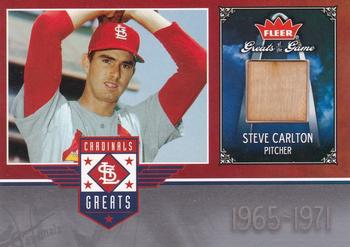 2006 Fleer Greats of the Game - Cardinals Greats Memorabilia #STL-SC Steve Carlton Front