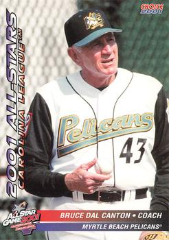 2001 Choice California-Carolina League All-Stars #24 Bruce Dal Canton Front