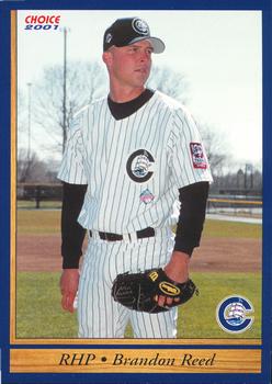 2001 Choice Columbus Clippers #04 Brandon Reed Front