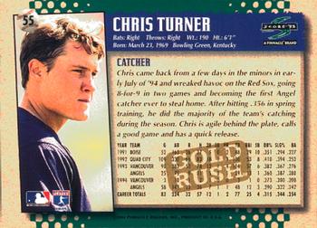 1995 Score - Gold Rush #55 Chris Turner Back