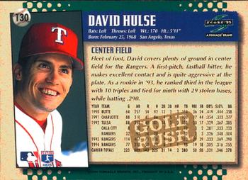 1995 Score - Gold Rush #130 David Hulse Back