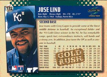 1995 Score - Gold Rush #172 Jose Lind Back