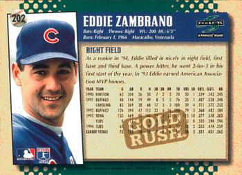 1995 Score - Gold Rush #202 Eddie Zambrano Back