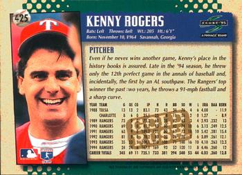 1995 Score - Gold Rush #425 Kenny Rogers Back