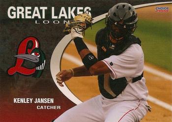 2008 Choice Great Lakes Loons #09 Kenley Jansen Front