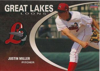 2008 Choice Great Lakes Loons #17 Justin Miller Front