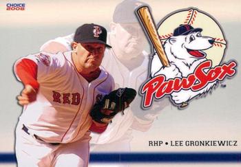 2008 Choice Pawtucket Red Sox #7 Lee Gronkiewicz Front