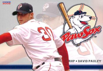 2008 Choice Pawtucket Red Sox #18 David Pauley Front