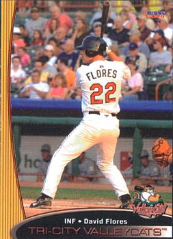 2008 Choice Tri-City ValleyCats #8 David Flores Front