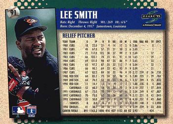 1995 Score - Platinum Team Sets #91 Lee Smith Back