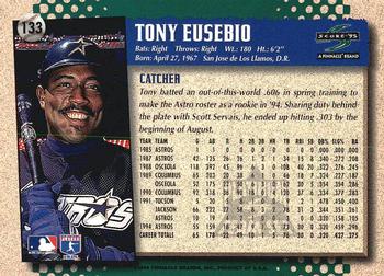 1995 Score - Platinum Team Sets #133 Tony Eusebio Back