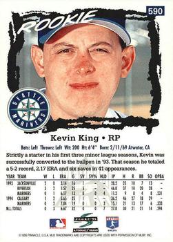 1995 Score - Platinum Team Sets #590 Kevin King Back