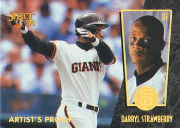 1995 Select - Artist's Proofs #5 Darryl Strawberry Front