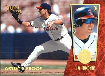 1995 Select - Artist's Proofs #40 Jim Edmonds Front