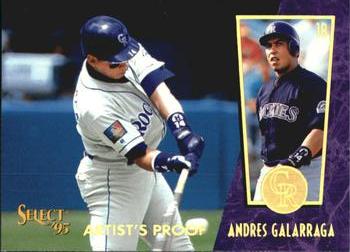 1995 Select - Artist's Proofs #85 Andres Galarraga Front